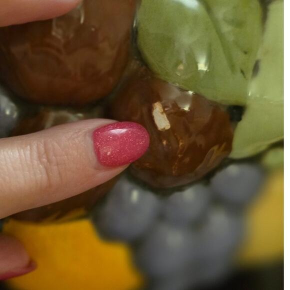 Set of 4 Hand Painted Fruit Ceramic Canisters - Picture 13 of 16